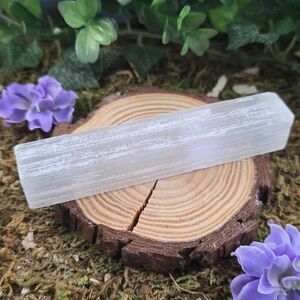 Small Raw Selenite Stick, Wand #4